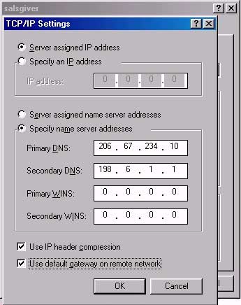 tct/ip setting